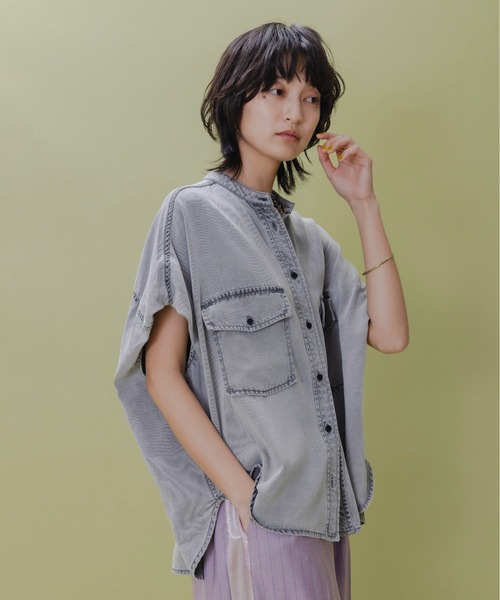 Eimee Law♡2025SSテンセルデニム ドロップショルダーシャツ新品