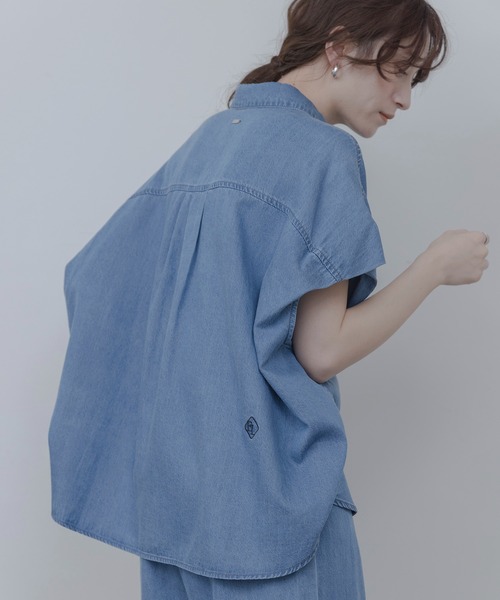 テンセルデニム ドロップショルダーシャツ Eimee Law│Eimee Law