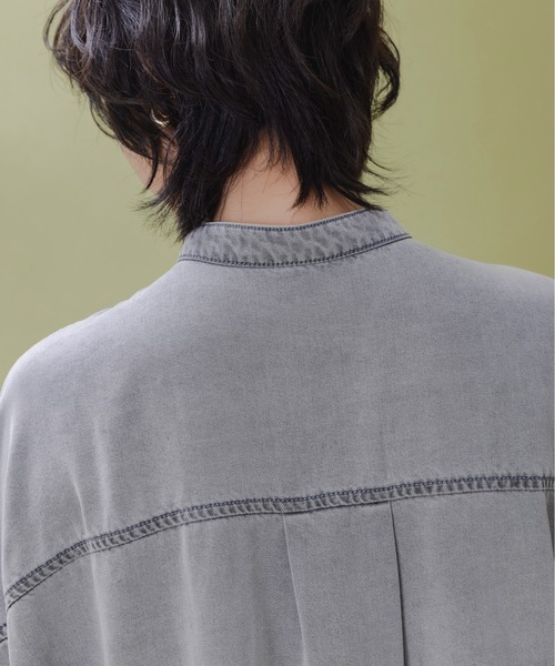 Eimee Law(エイミーロウ)の「テンセルデニム ドロップショルダーシャツ(シャツ/ブラウス・レディース・ライトグレー/ライトブルー/グレー/ブルー・FREE)」の20枚目の写真