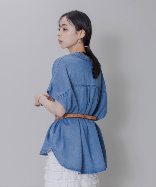 テンセルデニム ドロップショルダーシャツ Eimee Law│Eimee Law