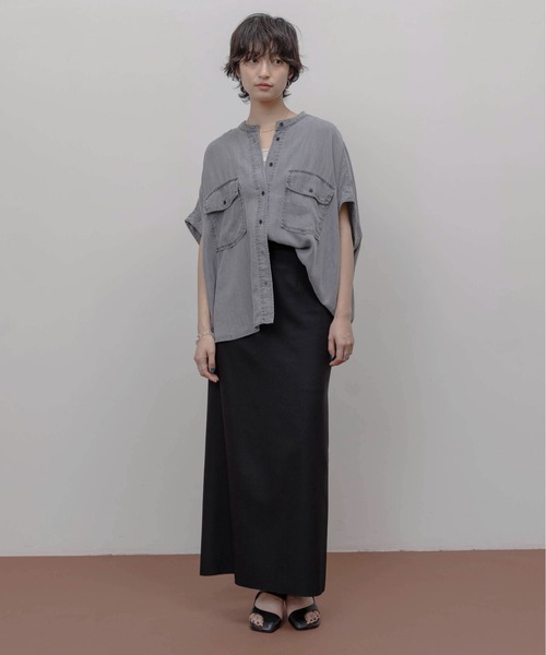 テンセルデニム ドロップショルダーシャツ Eimee Law│Eimee Law