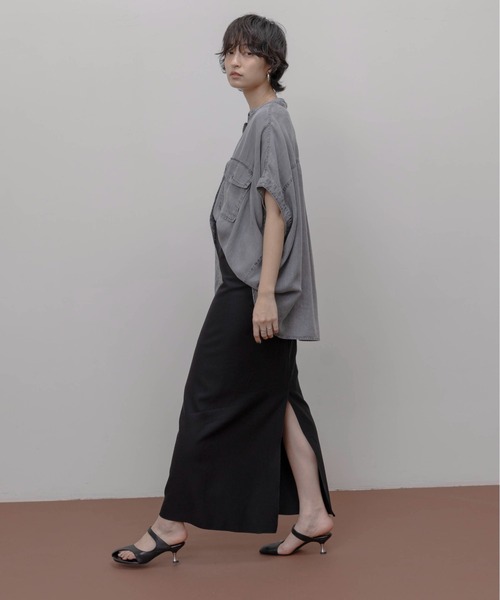 ブラウス シャツ テンセルデニム ドロップショルダーシャツ レディース テンセルデニム ドロップショルダーシャツ（シャツ/ブラウス