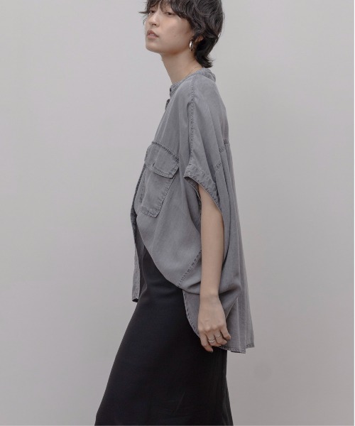 テンセルデニム ドロップショルダーシャツ Eimee Law│Eimee Law
