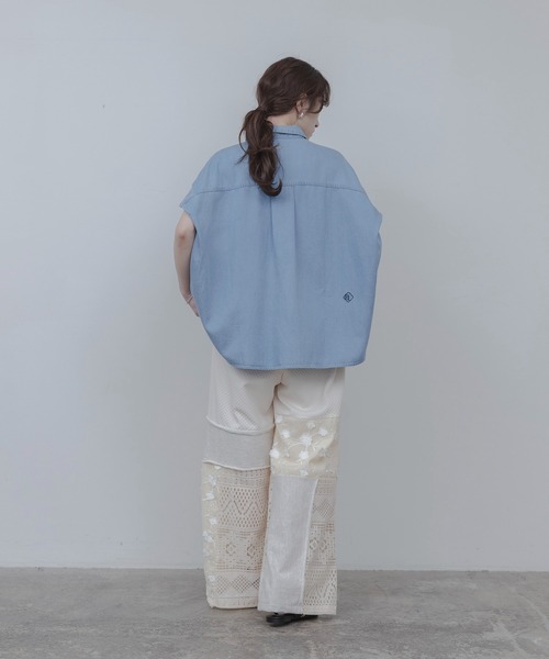 テンセルデニム ドロップショルダーシャツ Eimee Law│Eimee Law