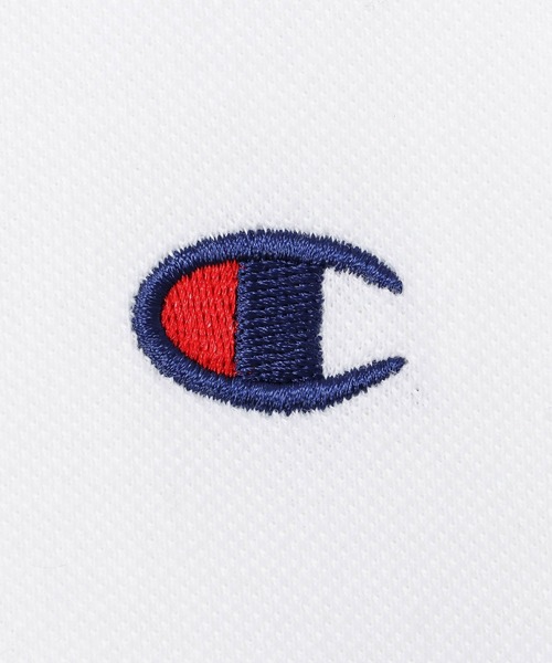 Champion（チャンピオン）の「【Champion】ワンポイント刺繍ロゴ ポロシャツ ユニセックス（ポロシャツ・レディース・杢グレー/ブラック/ホワイト/ネイビー・M/L/XL）」の8枚目の写真