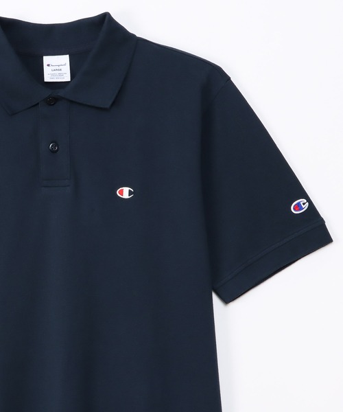 Champion（チャンピオン）の「【Champion】ワンポイント刺繍ロゴ ポロシャツ ユニセックス（ポロシャツ・レディース・杢グレー/ブラック/ホワイト/ネイビー・M/L/XL）」の17枚目の写真