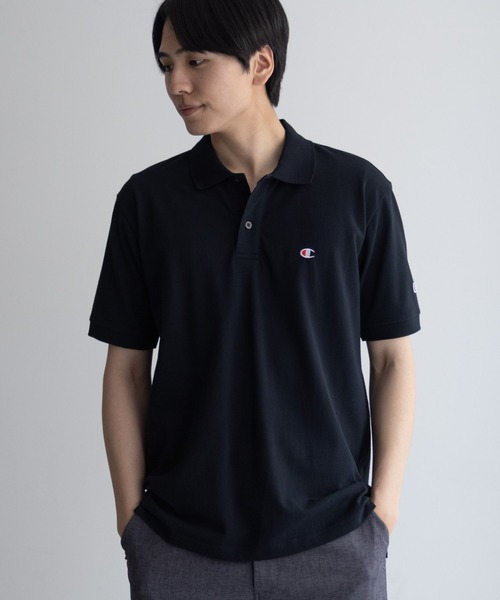 Champion】ワンポイント刺繍ロゴ ポロシャツ ユニセックス（ポロシャツ