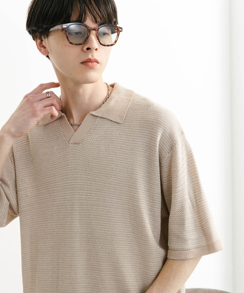 SANRISE ポロシャツ セット ユニセックス』『洗濯可』ミックススキッパーニット（ポロシャツ