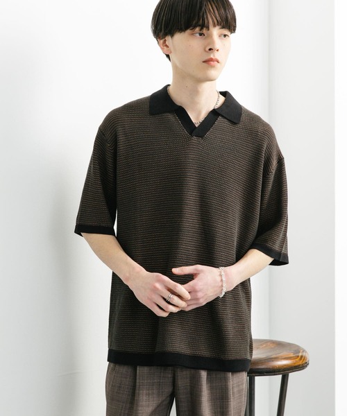 セール】『ユニセックス』『洗濯可』ミックススキッパーニット