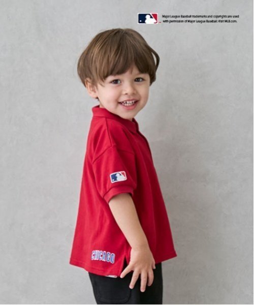 petit main（プティマイン）の「【MLB】ポロシャツ（ポロシャツ・キッズ・ライトブルー/ネイビー/キナリ/レッド・110cm/130cm/90cm/80ｃｍ/100cm/120cm）」の16枚目の写真