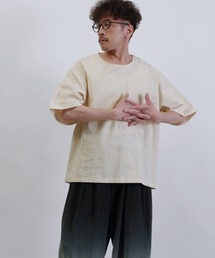 Aphlotus | クルーネック H/S リネンミックス プルオーバー(Tシャツ/カットソー)
