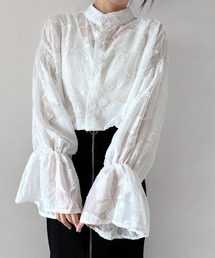 Doux Belle（ドゥーベル）の「ベルスリーブシアーブラウス（シャツ/ブラウス）」