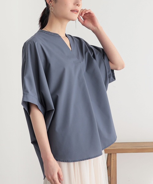 n'OrLABEL（ノアールレーベル）の「スキッパードルマンシャツ（シャツ/ブラウス・レディース・ブラック/オフホワイト/グレイッシュベージュ/ブルー・FREE）」の22枚目の写真