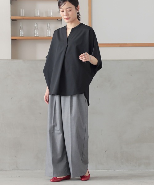 n'OrLABEL（ノアールレーベル）の「スキッパードルマンシャツ（シャツ/ブラウス・レディース・ブラック/オフホワイト/グレイッシュベージュ/ブルー・FREE）」の20枚目の写真