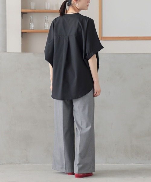 n'OrLABEL（ノアールレーベル）の「スキッパードルマンシャツ（シャツ/ブラウス・レディース・ブラック/オフホワイト/グレイッシュベージュ/ブルー・FREE）」の19枚目の写真