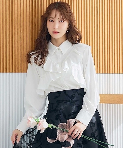 ラッフルフリル ブラウス ラッフルフリルブラウス|allureville OFFICIAL SITE / ONLINE
