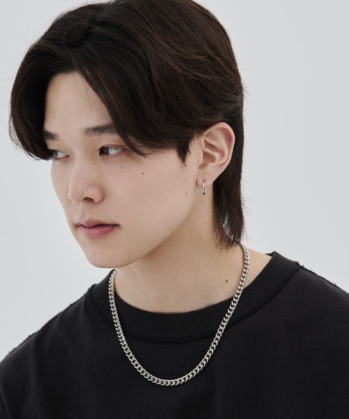 WYZ(ダブリューワイジィー)の「シンプルフープピアス(両耳用)(ピアス(両耳用)・メンズ・ゴールド/ブラック/シルバー・FREE)」の15枚目の写真