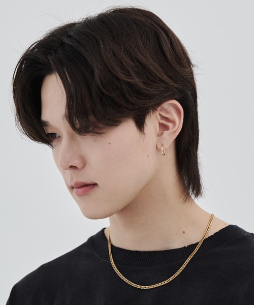 WYZ(ダブリューワイジィー)の「シンプルフープピアス(両耳用)(ピアス(両耳用)・メンズ・ゴールド/ブラック/シルバー・FREE)」の16枚目の写真