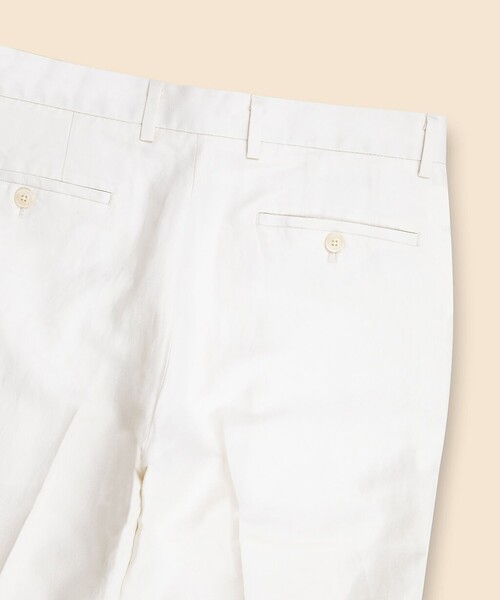 BROOKS BROTHERS(ブルックスブラザーズ)の「リネン/コットン プレーンフロントパンツ Regular(その他パンツ・メンズ・ホワイト/ベージュ/インディゴブルー/グリーン・35inch/33inch/32inch/31inch/38inch/37inch/36inch/34inch/30inch)」の6枚目の写真