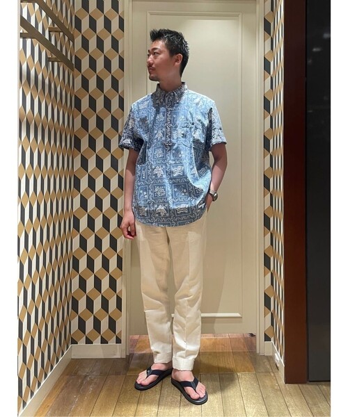 BROOKS BROTHERS(ブルックスブラザーズ)の「リネン/コットン プレーンフロントパンツ Regular(その他パンツ・メンズ・ホワイト/ベージュ/インディゴブルー/グリーン・35inch/33inch/32inch/31inch/38inch/37inch/36inch/34inch/30inch)」の7枚目の写真