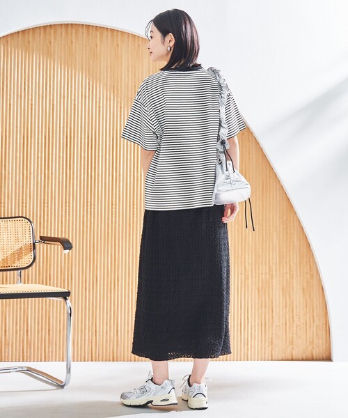 coen(コーエン)の「コットンレトロボーダー半袖シャツ(Tシャツ/カットソー・レディース・ホワイト/ライトピンク/ロイヤルブルー/オレンジ・M/L)」の8枚目の写真