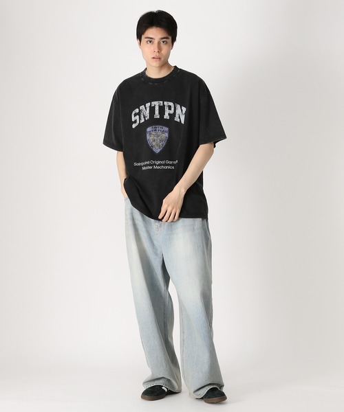SAINTPAIN（セイントペイン）の「【UNISEX】SAINTPAIN／COP PIGMENT T（Tシャツ/カットソー・レディース・ブラック/チャコール・MEDIUM/LARGE）」の17枚目の写真
