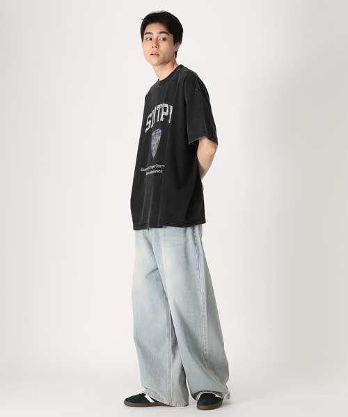 SAINTPAIN（セイントペイン）の「【UNISEX】SAINTPAIN／COP PIGMENT T（Tシャツ/カットソー・レディース・ブラック/チャコール・MEDIUM/LARGE）」の18枚目の写真