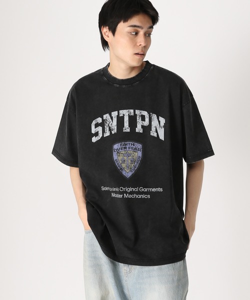 SAINTPAIN（セイントペイン）の「【UNISEX】SAINTPAIN／COP PIGMENT T（Tシャツ/カットソー・レディース・ブラック/チャコール・MEDIUM/LARGE）」の20枚目の写真
