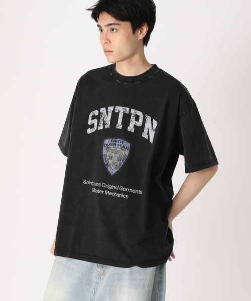 SAINTPAIN（セイントペイン）の「【UNISEX】SAINTPAIN／COP PIGMENT T（Tシャツ/カットソー・レディース・ブラック/チャコール・MEDIUM/LARGE）」の21枚目の写真