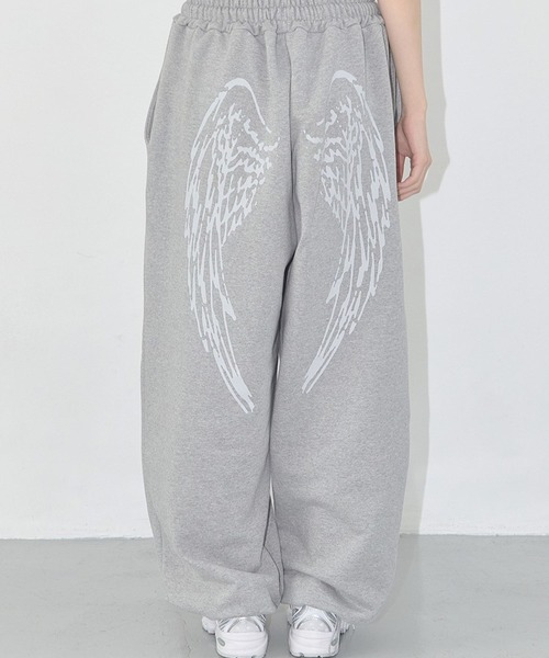 FANCY CLUB(ファンシークラブ)の「FANCY CLUB/エンゼルビンテージパンツ(スウェットパンツ・レディース・ライトグレー/ブラック/ライトブルー・FREE)」の20枚目の写真