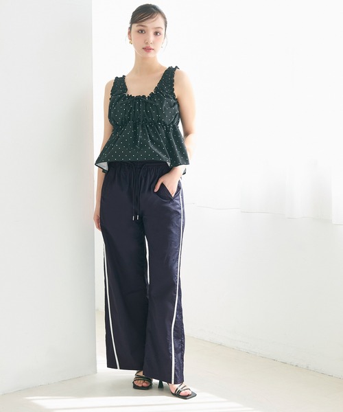 coca(coca)(コカ)の「ナイロンラインパンツ(その他パンツ・レディース・レッド/ネイビー・M/L/S)」の5枚目の写真