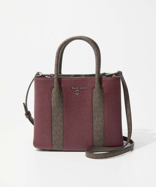MICHAEL KORS(マイケルコース)の「MICHAEL KORS Austin Medium Leather Messenger Bag マイケルコース オースティン ミディアム レザーメッセンジャーバッグ(ショルダーバッグ・レディース・バーガンディー・FREE)」の2枚目の写真