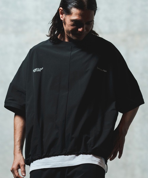 GLIMCLAP（グリムクラップ）の「mt9698- Mini-ripstop nylon fabric short-sleeve pullover Tシャツ（Tシャツ/カットソー・メンズ・ナチュラル/ブラック/ベージュ・S/M/L）」の11枚目の写真