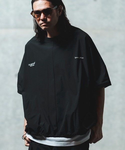 GLIMCLAP（グリムクラップ）の「mt9698- Mini-ripstop nylon fabric short-sleeve pullover Tシャツ（Tシャツ/カットソー・メンズ・ナチュラル/ブラック/ベージュ・S/M/L）」の13枚目の写真
