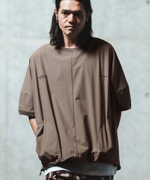 GLIMCLAP（グリムクラップ）の「mt9698- Mini-ripstop nylon fabric short-sleeve pullover Tシャツ（Tシャツ/カットソー・メンズ・ナチュラル/ブラック/ベージュ・S/M/L）」の20枚目の写真