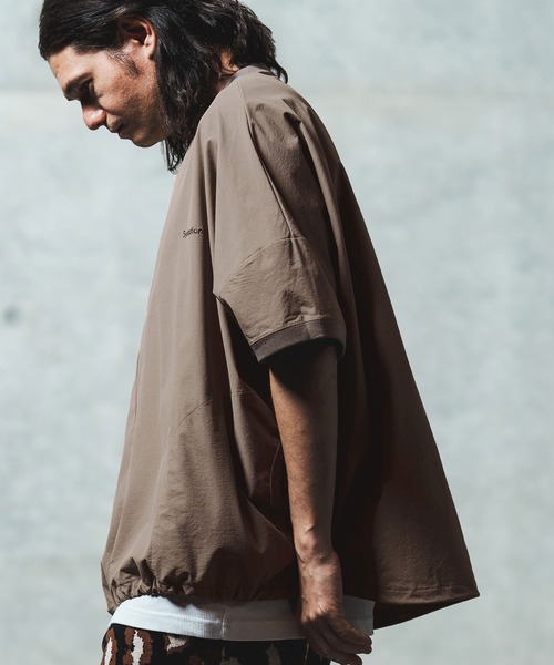 GLIMCLAP（グリムクラップ）の「mt9698- Mini-ripstop nylon fabric short-sleeve pullover Tシャツ（Tシャツ/カットソー・メンズ・ナチュラル/ブラック/ベージュ・S/M/L）」の21枚目の写真