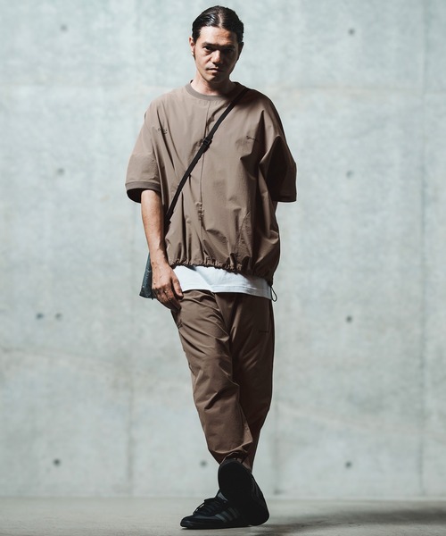 GLIMCLAP（グリムクラップ）の「mt9698- Mini-ripstop nylon fabric short-sleeve pullover Tシャツ（Tシャツ/カットソー・メンズ・ナチュラル/ブラック/ベージュ・S/M/L）」の22枚目の写真