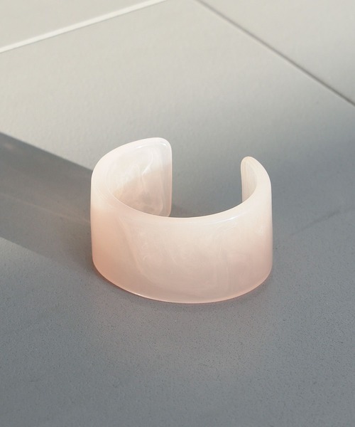 BARNYARDSTORM(バンヤードストーム)の「BARNYARDSTORM / クリアバングル(ブレスレット・レディース・ブラウン/ホワイト/ピンク・FREE)」の1枚目の写真