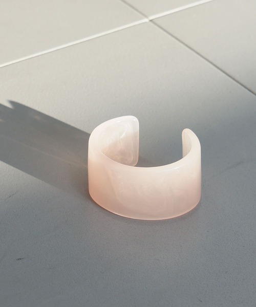 BARNYARDSTORM(バンヤードストーム)の「BARNYARDSTORM / クリアバングル(ブレスレット・レディース・ブラウン/ホワイト/ピンク・FREE)」の8枚目の写真