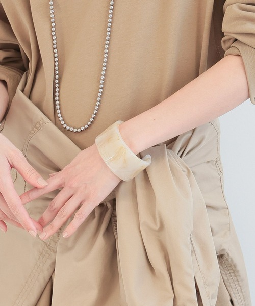 BARNYARDSTORM(バンヤードストーム)の「BARNYARDSTORM / クリアバングル(ブレスレット・レディース・ブラウン/ホワイト/ピンク・FREE)」の9枚目の写真