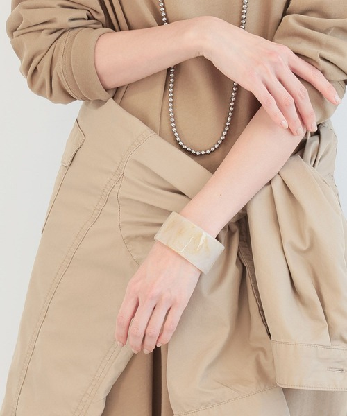 BARNYARDSTORM(バンヤードストーム)の「BARNYARDSTORM / クリアバングル(ブレスレット・レディース・ブラウン/ホワイト/ピンク・FREE)」の10枚目の写真