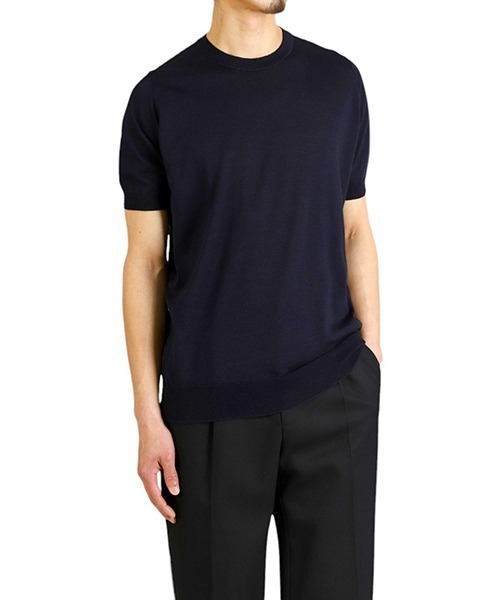 JOHN SMEDLEY（ジョンスメドレー）の「JOHN SMEDLEY / ジョンスメドレー：HILCOTE：HILCOTE[MUS]（Tシャツ/カットソー・メンズ・ネイビー/ブラック/ブラウン・M/L）」の8枚目の写真