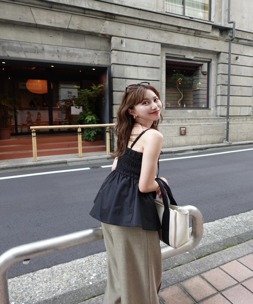 styling 黒レース　ビスチェ　キャミソール キャミソール ビスチェ レース[品番：XV000020781]｜STYLEBLOCK