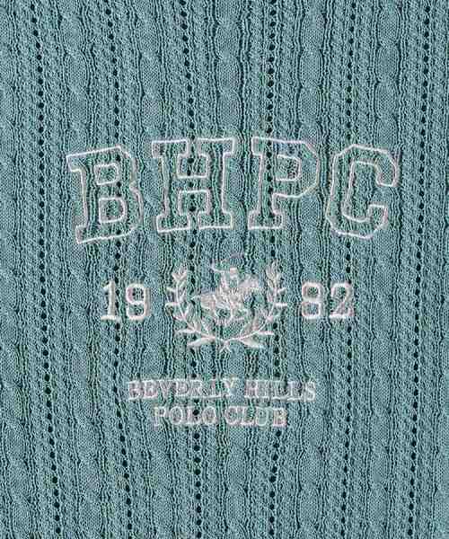 Right-on(ライトオン)の「BEVERLY HILLS POLO CLUB(ビバリーヒルズポロクラブ)【レディース】【限定展開】刺繍ニット(ニット/セーター・レディース・ネイビー/ホワイト/グリーン・M)」の21枚目の写真