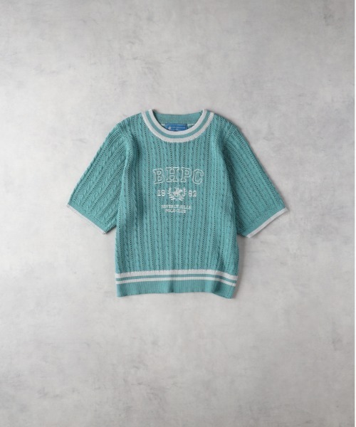 Right-on(ライトオン)の「BEVERLY HILLS POLO CLUB(ビバリーヒルズポロクラブ)【レディース】【限定展開】刺繍ニット(ニット/セーター・レディース・ネイビー/ホワイト/グリーン・M)」の8枚目の写真