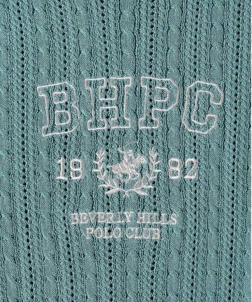 Right-on(ライトオン)の「BEVERLY HILLS POLO CLUB(ビバリーヒルズポロクラブ)【レディース】【限定展開】刺繍ニット(ニット/セーター・レディース・ネイビー/ホワイト/グリーン・M)」の10枚目の写真