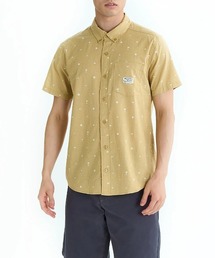 RVCA メンズ 【EXOTICA】 EXOTICA SEERSUCKER SS 半袖シャツ 【2025年夏モデル】/ルーカ総柄スカラップ半袖シャツ