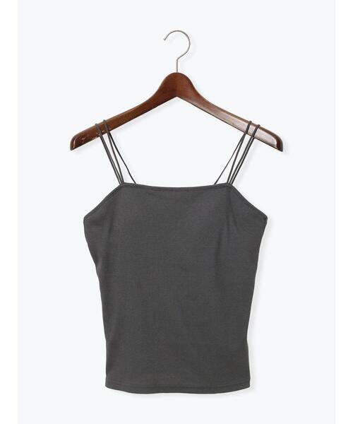Te chichi TERRASSE（テチチテラス）の「カップ付キャミソール《2025summer catalog item》（キャミソール・レディース・オフホワイト/チャコールグレー・F）」の9枚目の写真