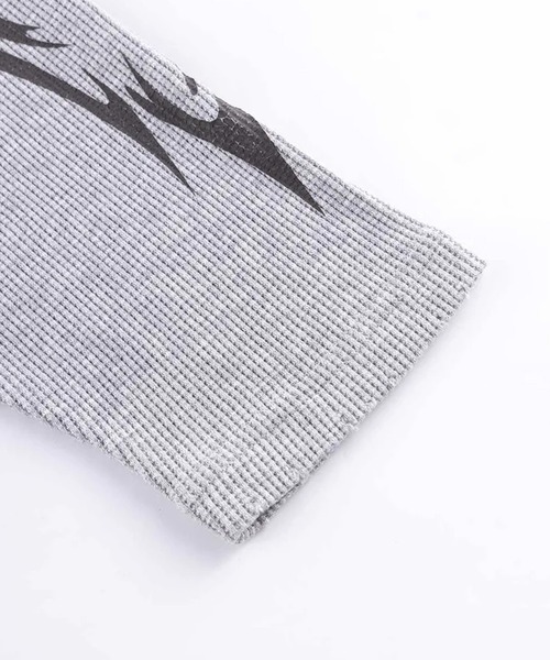 SUPPLIER(サプライヤー)の「SUPPLIER/サプライヤー Tribal Fire Pattern Thermal Long Sleeve ロンT(Tシャツ/カットソー・メンズ・グレー/ブラック・L/XL/M)」の21枚目の写真