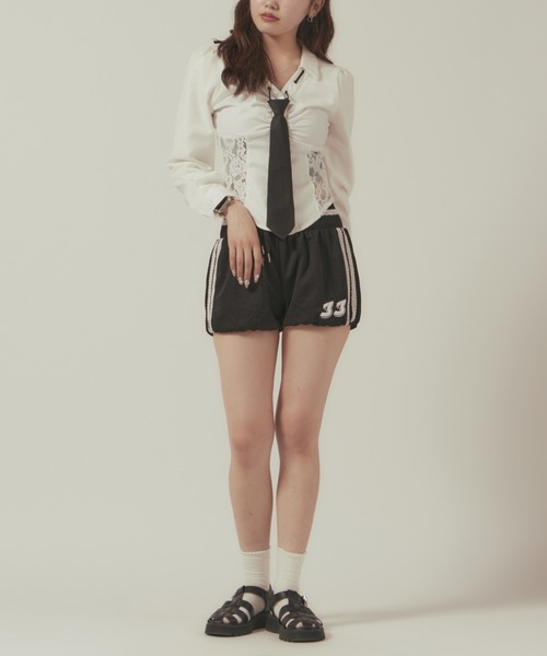 セール】△Numbering Line Balloon Pants/ナンバリングライン